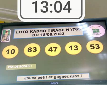 Résultats du loto Kadoo tirage 797 – LOTTO ou LOTO TOGO: .